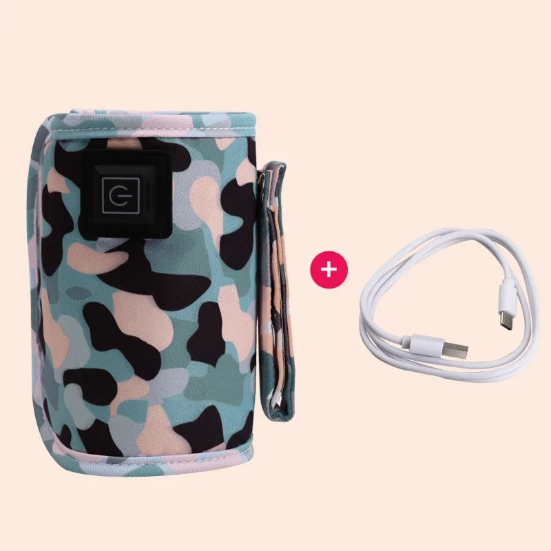USB Milk Water Warmer Travel Stroller Insulated Bag Baby Nursing Bottle Heater Supplies for Outdoor Botella De Agua Para Niños