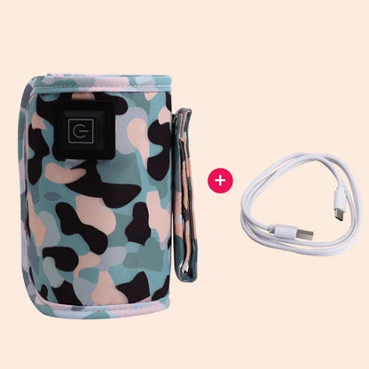 USB Milk Water Warmer Travel Stroller Insulated Bag Baby Nursing Bottle Heater Supplies for Outdoor Botella De Agua Para Niños