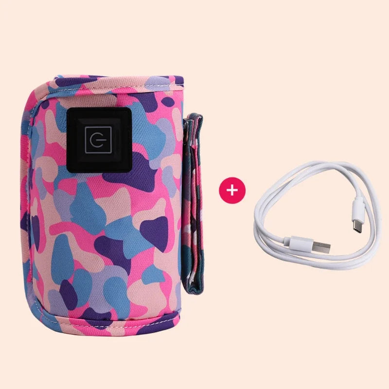USB Milk Water Warmer Travel Stroller Insulated Bag Baby Nursing Bottle Heater Supplies for Outdoor Botella De Agua Para Niños