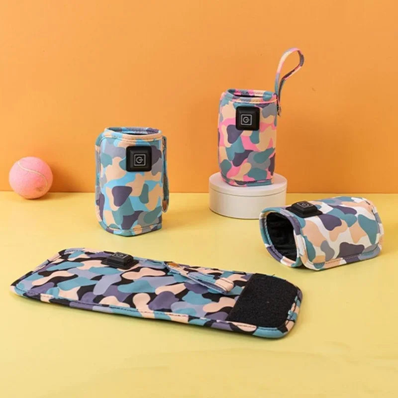 USB Milk Water Warmer Travel Stroller Insulated Bag Baby Nursing Bottle Heater Supplies for Outdoor Botella De Agua Para Niños