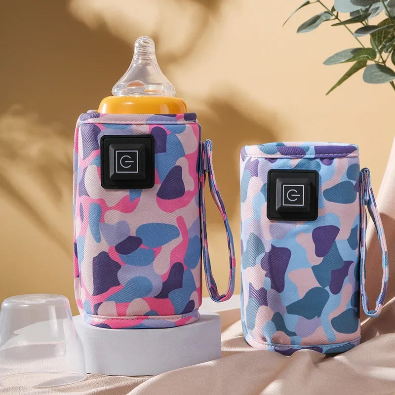USB Milk Water Warmer Travel Stroller Insulated Bag Baby Nursing Bottle Heater Supplies for Outdoor Botella De Agua Para Niños