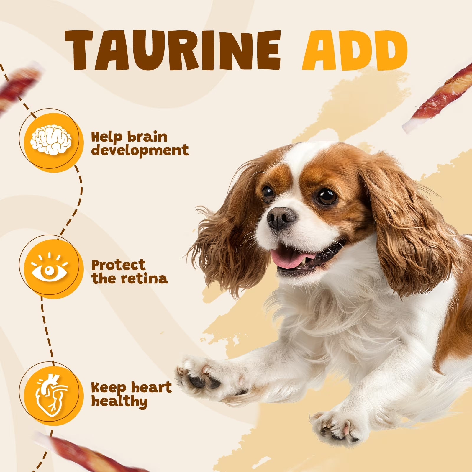 Rawhide Dog Chew, Natural Chicken and Duck Wrap Long-Lasting Treat for Dog, 11 Oz.