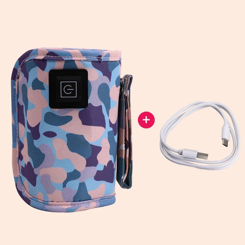 USB Milk Water Warmer Travel Stroller Insulated Bag Baby Nursing Bottle Heater Supplies for Outdoor Botella De Agua Para Niños