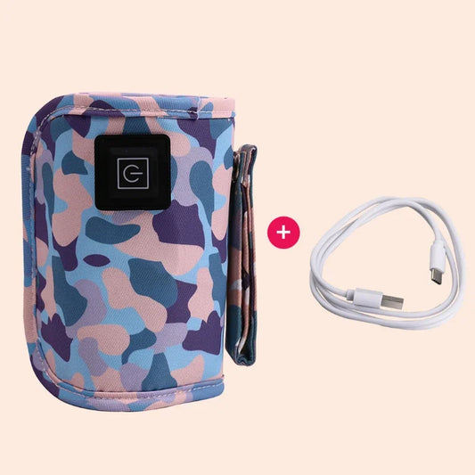 USB Milk Water Warmer Travel Stroller Insulated Bag Baby Nursing Bottle Heater Supplies for Outdoor Botella De Agua Para Niños